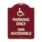 Signmission Parking Van Accessible W/ Graphic Heavy-Gauge Aluminum Architectural Sign, 24" x 18", BU-1824-23406 A-DES-BU-1824-23406 - alternate 1